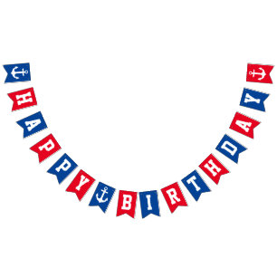 Nautical Happy Birthday Bunting