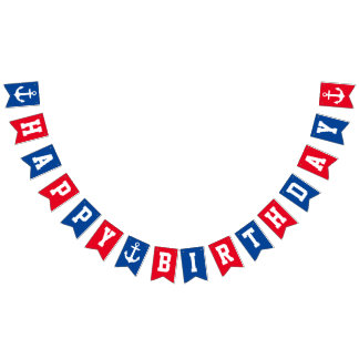 Nautical Happy Birthday Bunting