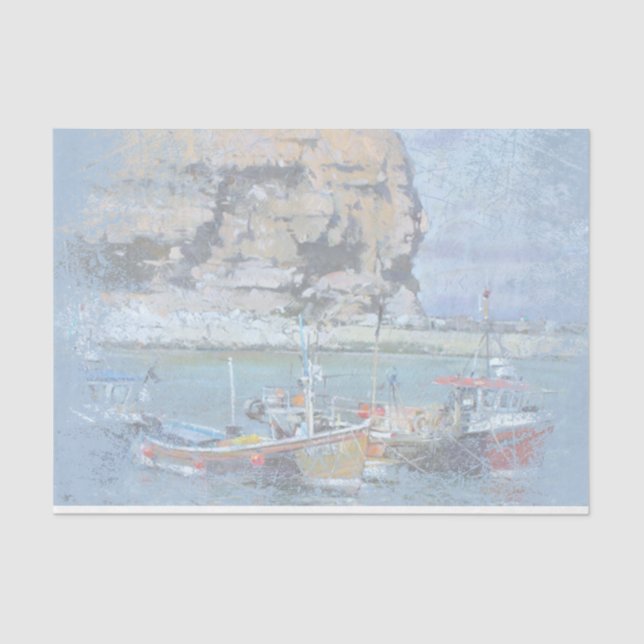 Nautical Harbour Design Series 6 Tissue Paper (Front)