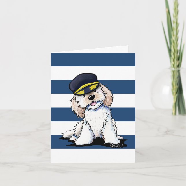 Nautical Havanese Greeting Card (Front)