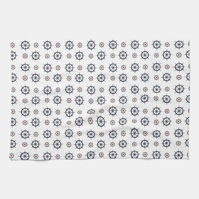 Nautical Helms Tea Towel (Horizontal)