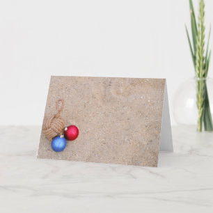 Nautical Hoilday Card on Beach