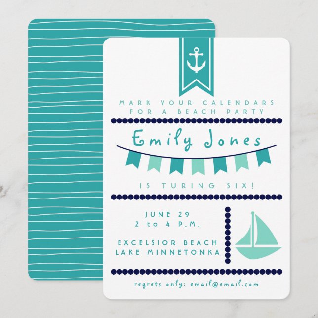 Nautical Invitation (Front/Back)