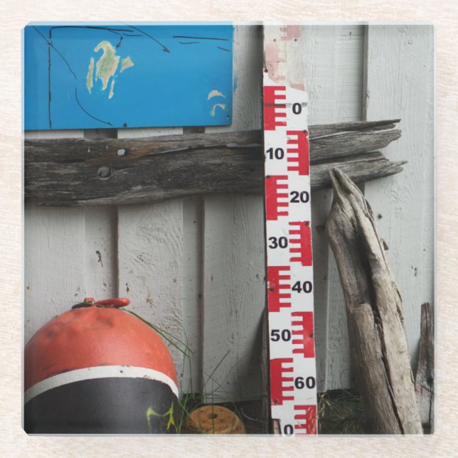 Nautical Items Glass Coaster (Front)