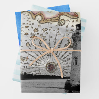 Nautical junk journal craft paper