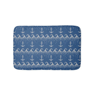 Nautical Knit Pattern Bath Mat