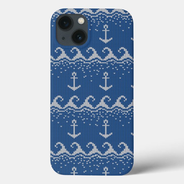 Nautical Knit Pattern Case-Mate iPhone Case (Back)