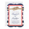 Nautical Knot Coral & Navy Stripes Wedding