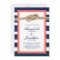 Nautical Knot Coral & Navy Stripes Wedding