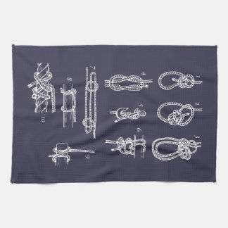 Nautical knots tea towel