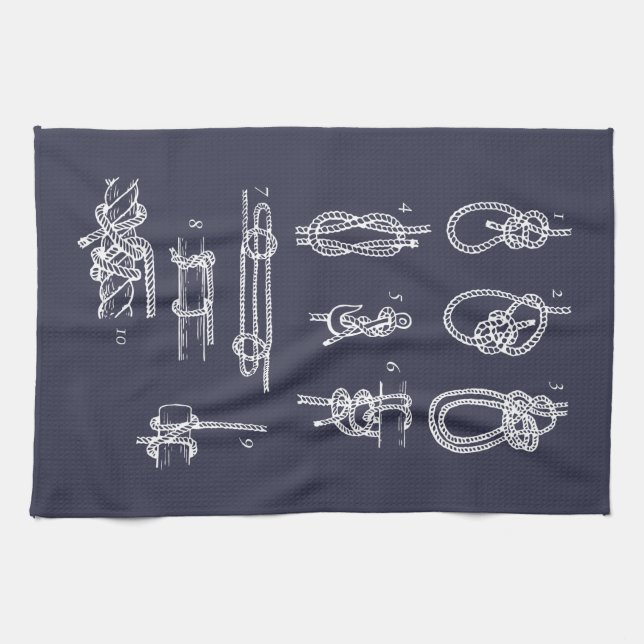 Nautical knots tea towel (Horizontal)