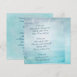 Nautical Lace Wedding Invitation