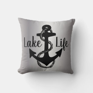 nautical LAKE LIFE + ANCHOR Cushion