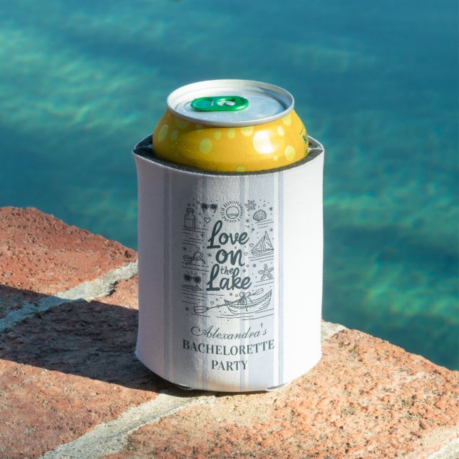 Nautical Lake Weekend Bachelorette Can Cooler (In Situ Pool)