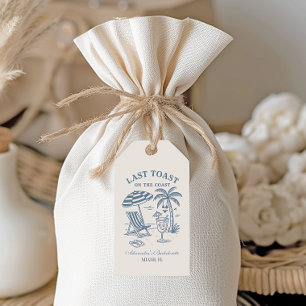 Nautical Last Toast Bachelorette Weekend Gift Tags