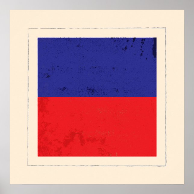 Nautical Letter “E” Signal Flag Poster (Front)