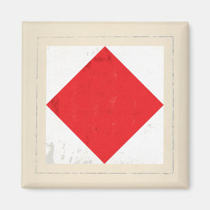 Nautical Letter “F” Signal Flag Magnet