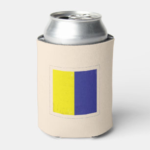 Nautical Letter “K” Signal Flag Can Cooler