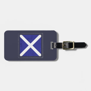 Nautical Letter “M” Signal Flag Luggage Tag