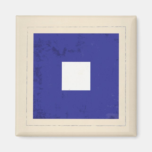 Nautical Letter “P” Signal Flag Magnet (Front)