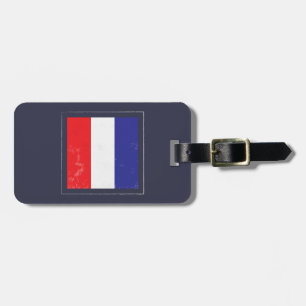 Nautical Letter “T” Signal Flag Luggage Tag