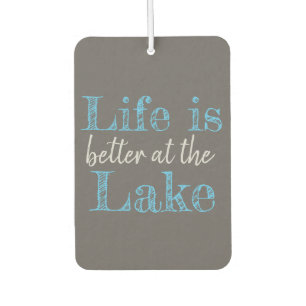 nautical LIFE IS BETTER AT THE LAKE Car Air Freshener