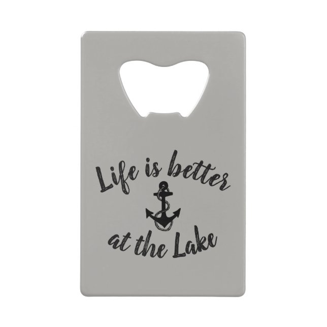 nautical LIFE IS BETTER AT THE LAKE | Credit Card  (Front)