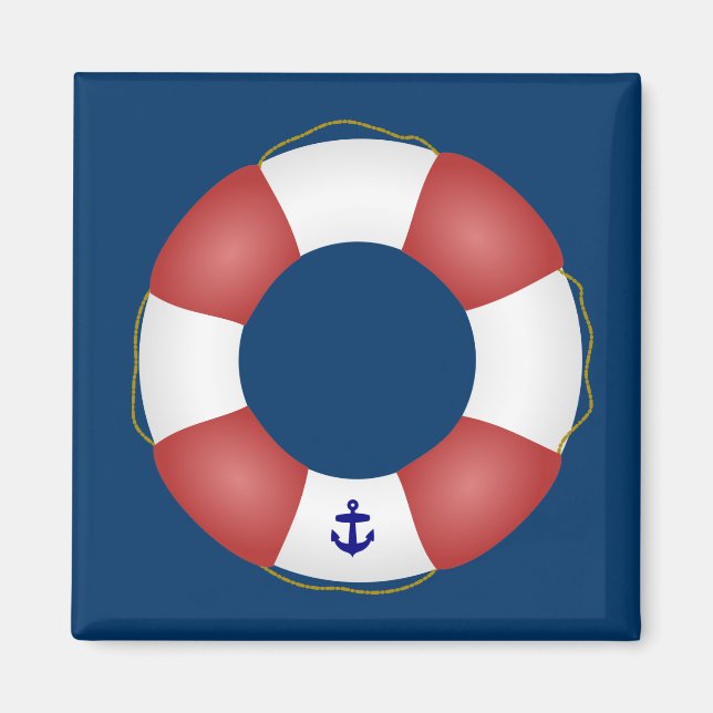 Nautical Life preserver Magnet (Front)