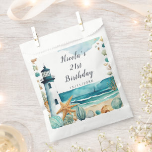 Nautical Lighthouse Birthday Favour Bags