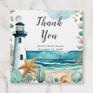 Nautical Lighthouse Bridal Shower Favour Tags