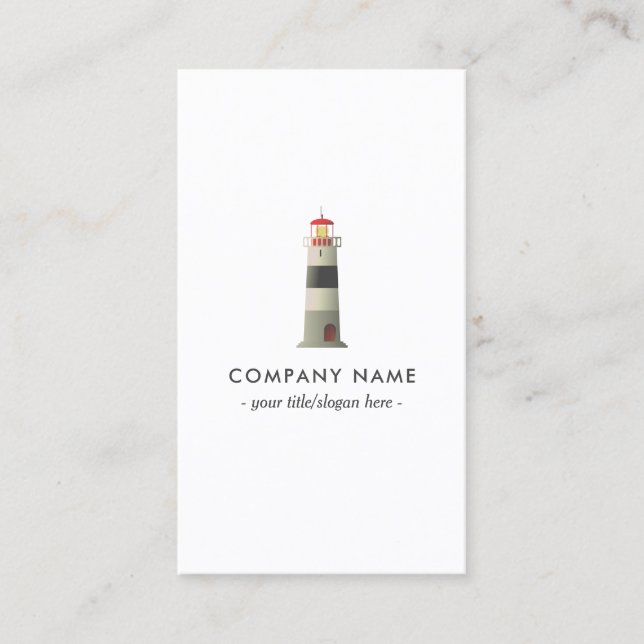 Nautical Lighthouse Business Card (Front)