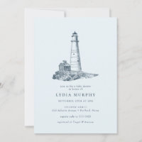 Nautical Lighthouse Ocean Seaside Baby Shower