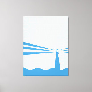 Nautical Lighthouse poster Canvas Print