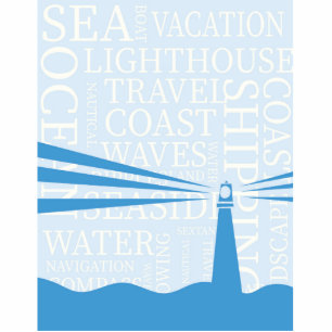 Nautical Lighthouse poster Standing Photo Sculpture