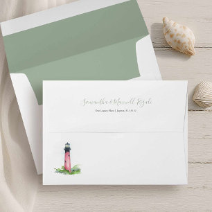 Nautical Lighthouse Return Address Envelope