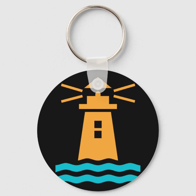 Nautical Lighthouse Theme Keychains (Front)