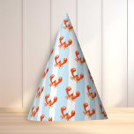Nautical Lobster Kids Birthday Party Hat<br><div class="desc">Set sail on a sea of imagination with our delightful Nautical Kids Birthday Party Hats. With a playful lobster pattern perched atop a chic striped backdrop of maritime blue and white, these hats promise an unforgettable voyage of fun and laughter. Perfect for your little one's nautical-themed birthday bash, these hats...</div>