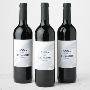 Nautical Lobster Wedding Wine Labels
