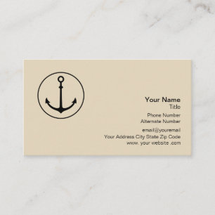 Nautical Logo Design Business Card