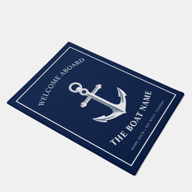 Nautical Long Style Entryway Doormat (Angled)