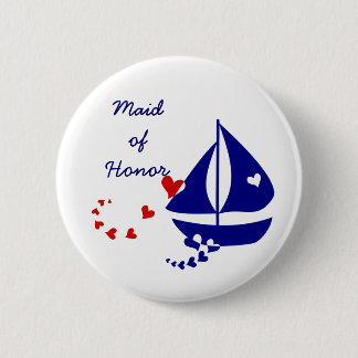 Nautical Love 6 Cm Round Badge