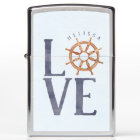 #Nautical Love Watercolor Typography Ship's Wheel