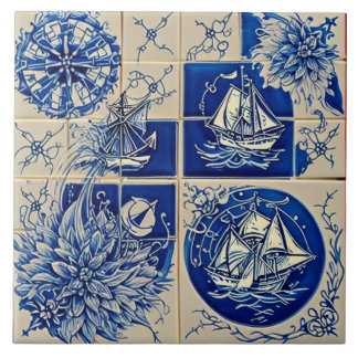 Nautical Marine Life traditional ceramic art no 9 Tile