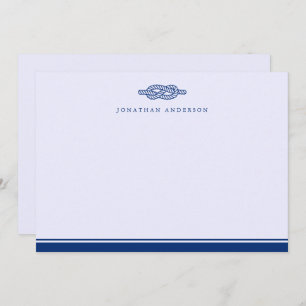 Nautical Maritime Navy Rope Correspondence Card