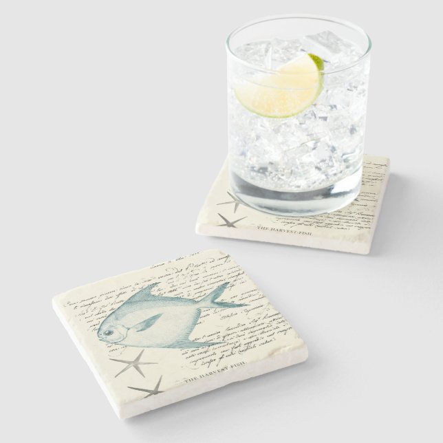 Nautical Mile Stone Coaster (Side)
