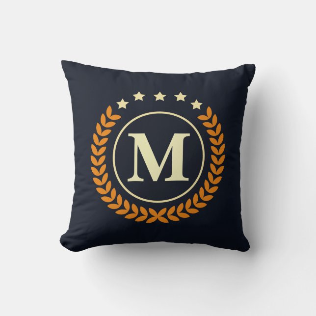 Nautical Monogram Cushion (Front)