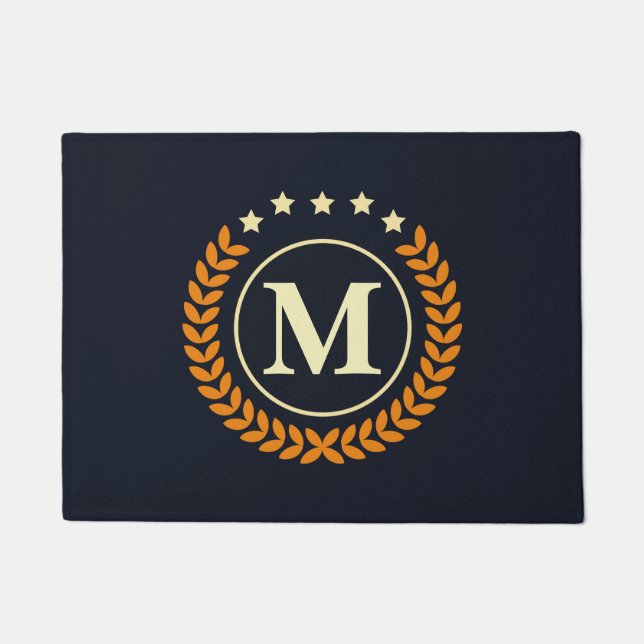 Nautical Monogram Doormat (Front)