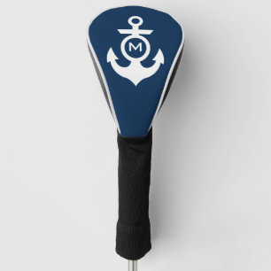 Nautical Monogram Golf Head Cover