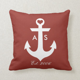Nautical Monogram Pillow