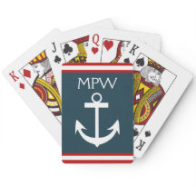 Nautical Monogram - Playing Cards - SRF